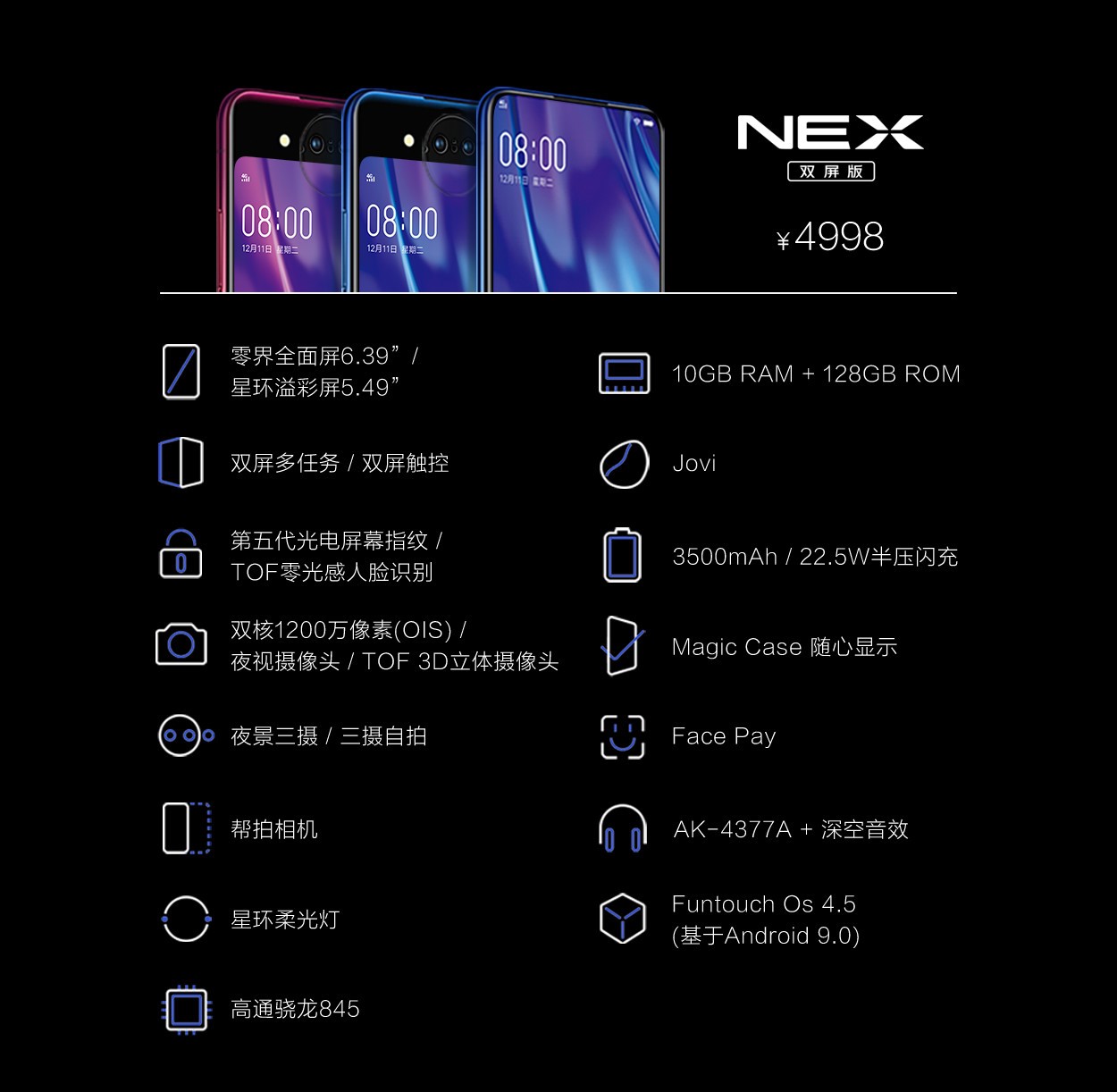 Vivo NEX Dual Display Edition With Star Ring Soft Light