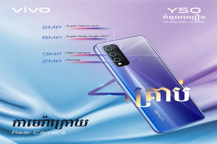 Vivo Y50 promo Images confirmations Key Specifications, color and Price ahead of launch