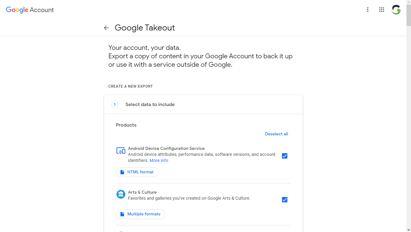 How to Backup your Gmail data - download your Google data