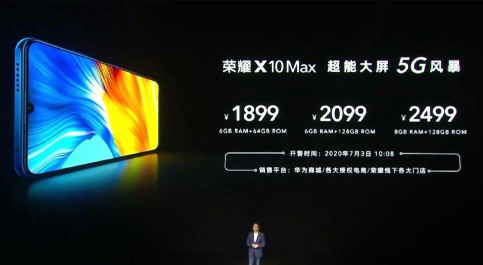 Honor X10 Max launched with Dimensity 800 Soc for ~$ 269 along 3 color option