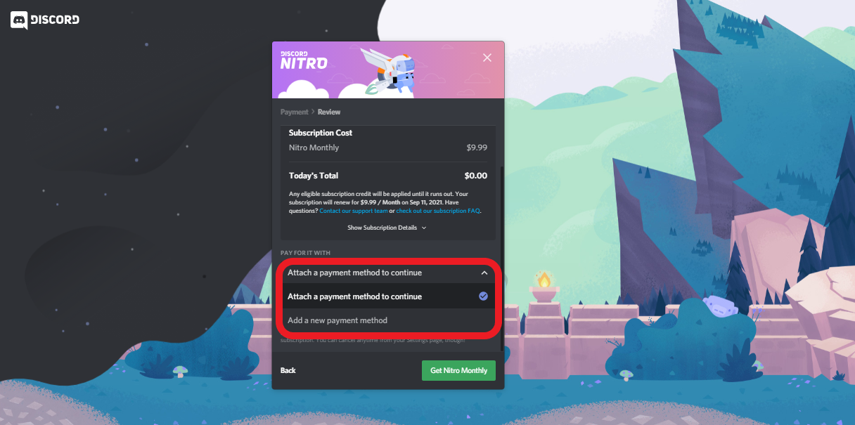 is the free games on discord with nitro connected with steam