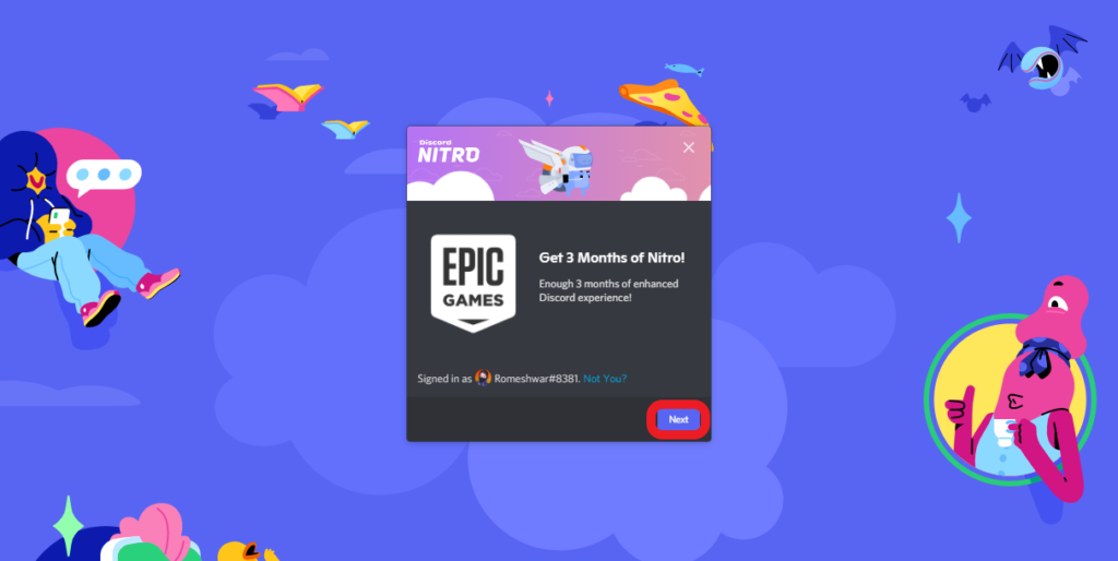 how to download discord nitro from epic games