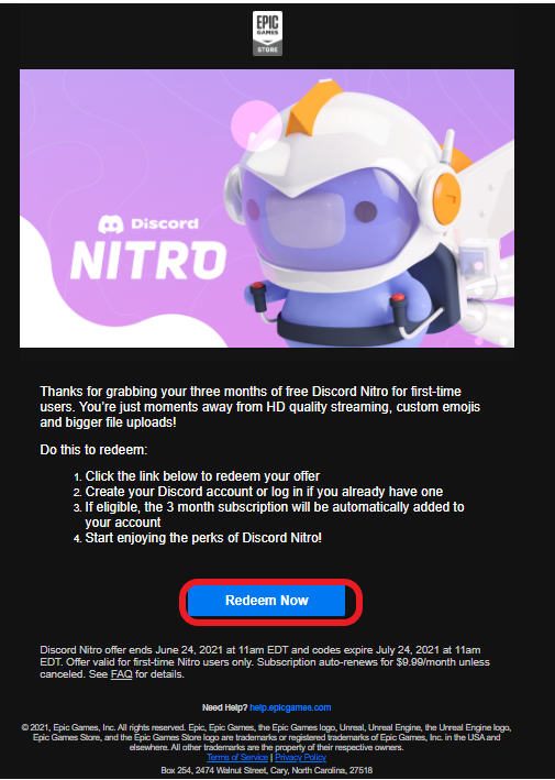 Get Free Discord Nitro with Epic Games - How to Get from Mega Sale