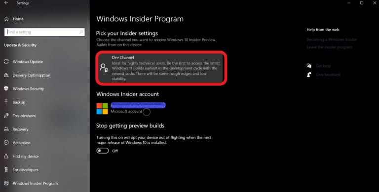 windows 11 dev build download
