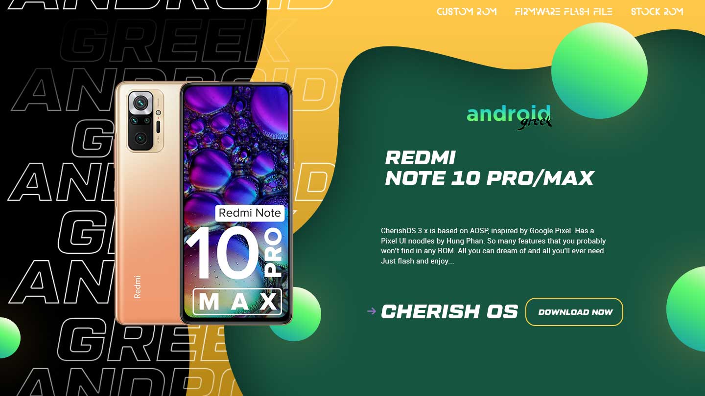 Download Android 13 Cherish Os 40 For Redmi Note 10 Promax Sweet