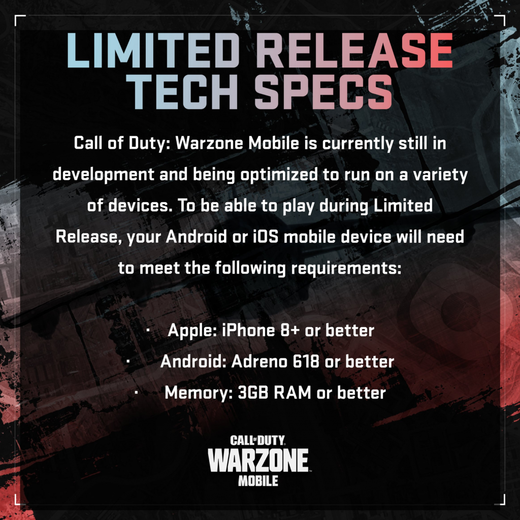 Warzone mobile updated the minimum specs requirements on discord. :  r/WarzoneMobile