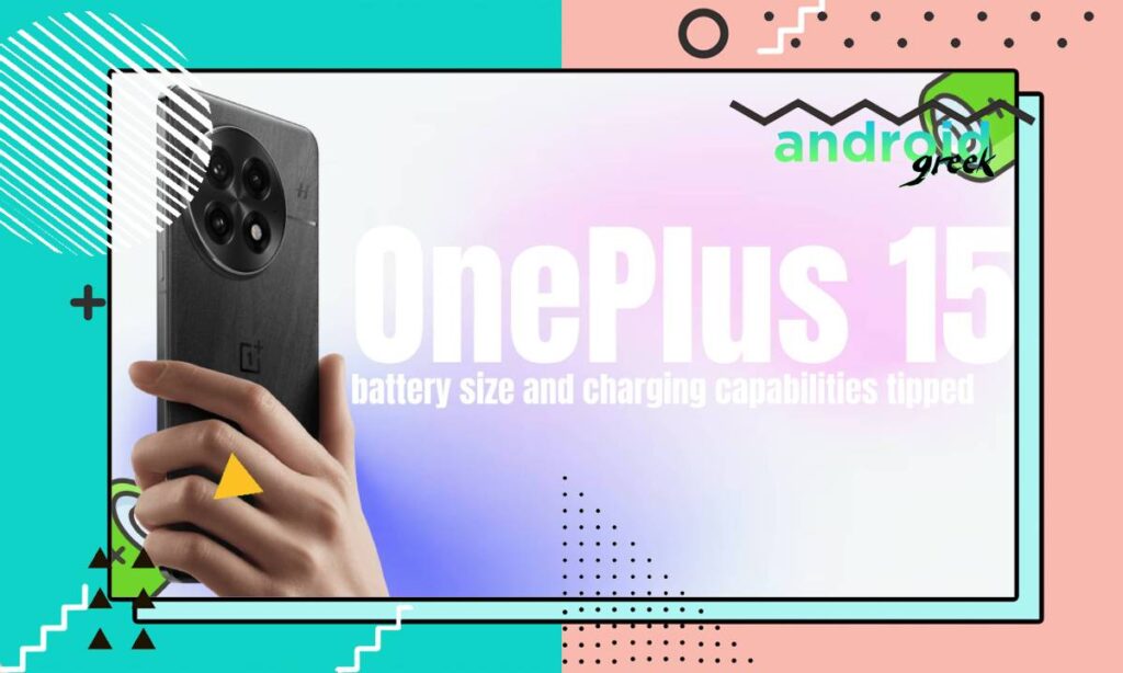 OnePlus 15 battery size