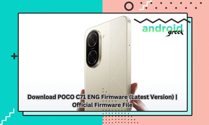 Poco C71 Eng Firmware Poco C71 Eng Firmware